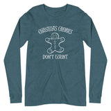 "Christmas Calories Don't Count" Unisex Long Sleeve Tee