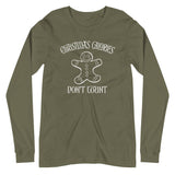 "Christmas Calories Don't Count" Unisex Long Sleeve Tee