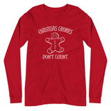 "Christmas Calories Don't Count" Unisex Long Sleeve Tee