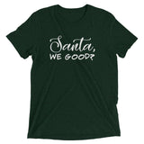 "Santa, We Good?" Short sleeve t-shirt
