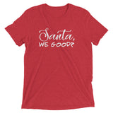 "Santa, We Good?" Short sleeve t-shirt